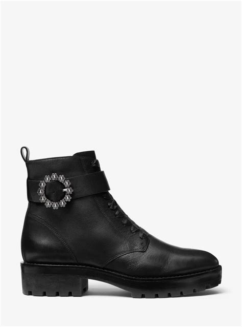 michael kors ryder leather ankle boot